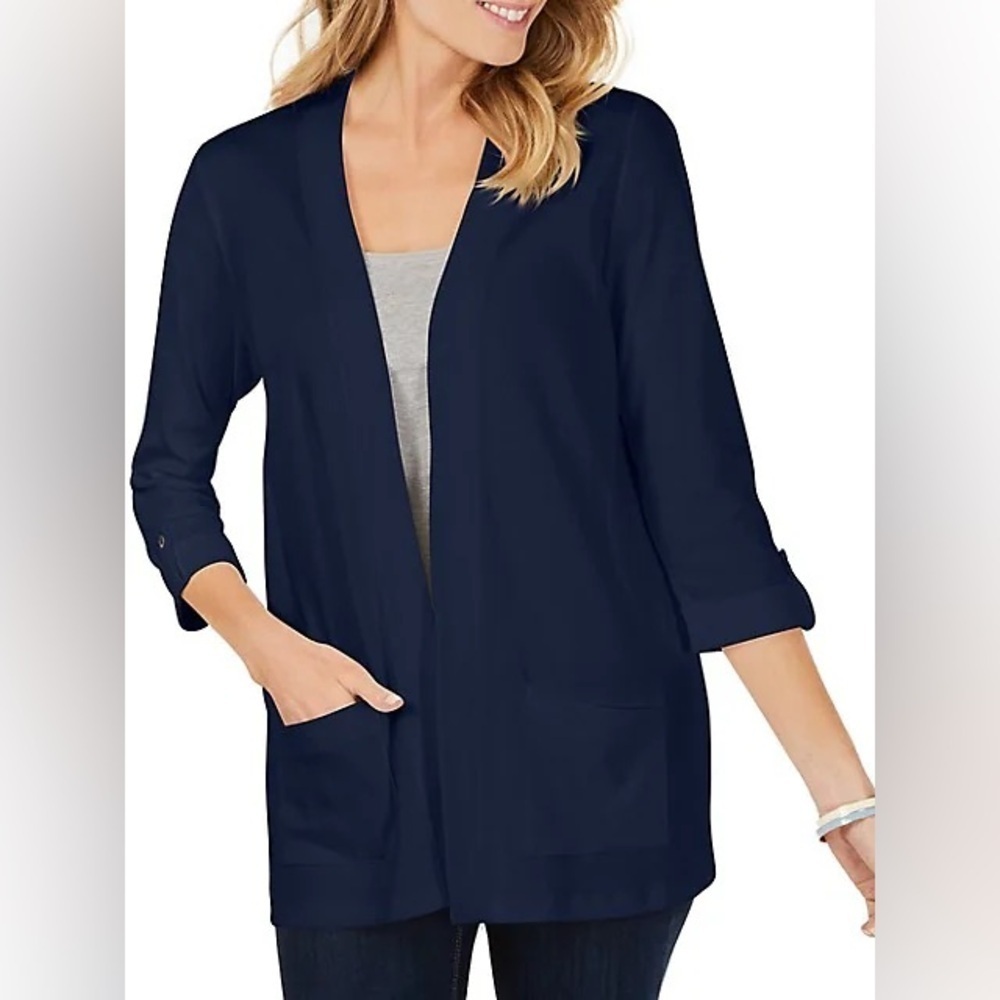 Navy Cardigan w/ pockets